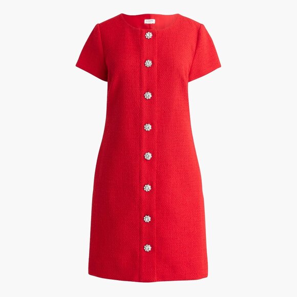 J. Crew Dresses & Skirts - NWT J.Crew Tweed Dress with Jewel Buttons CE626